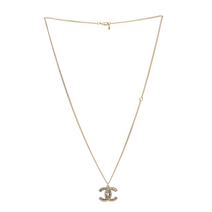 Chanel Baguette Crystal CC Necklace Gold 3 of 6