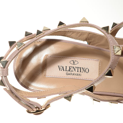 Valentino Garavani Patent Rockstud Ankle Strap 100mm Pumps 38.5 Parrot Poudre 7 of 7