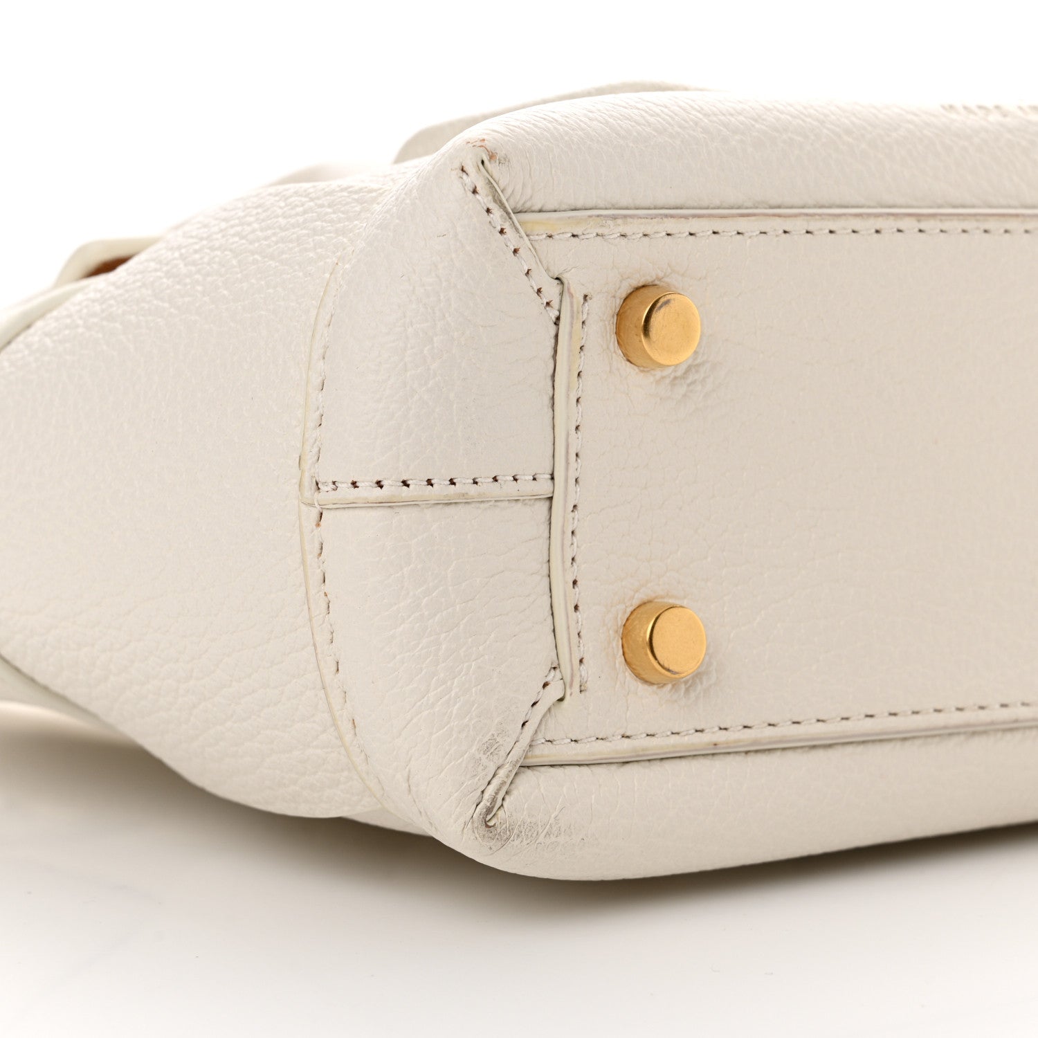Bottega Veneta Grained Calfskin Maxi Intrecciato Mini Arco Bianco 9 of 12