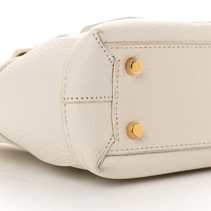Bottega Veneta Grained Calfskin Maxi Intrecciato Mini Arco Bianco 9 of 12