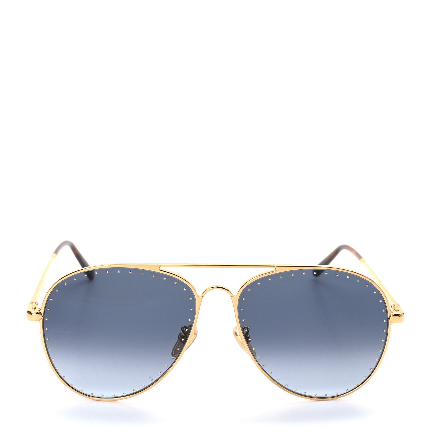 Louis Vuitton Metal LV Trunk Pilot Sunglasses Z1506U Blue 2 of 7