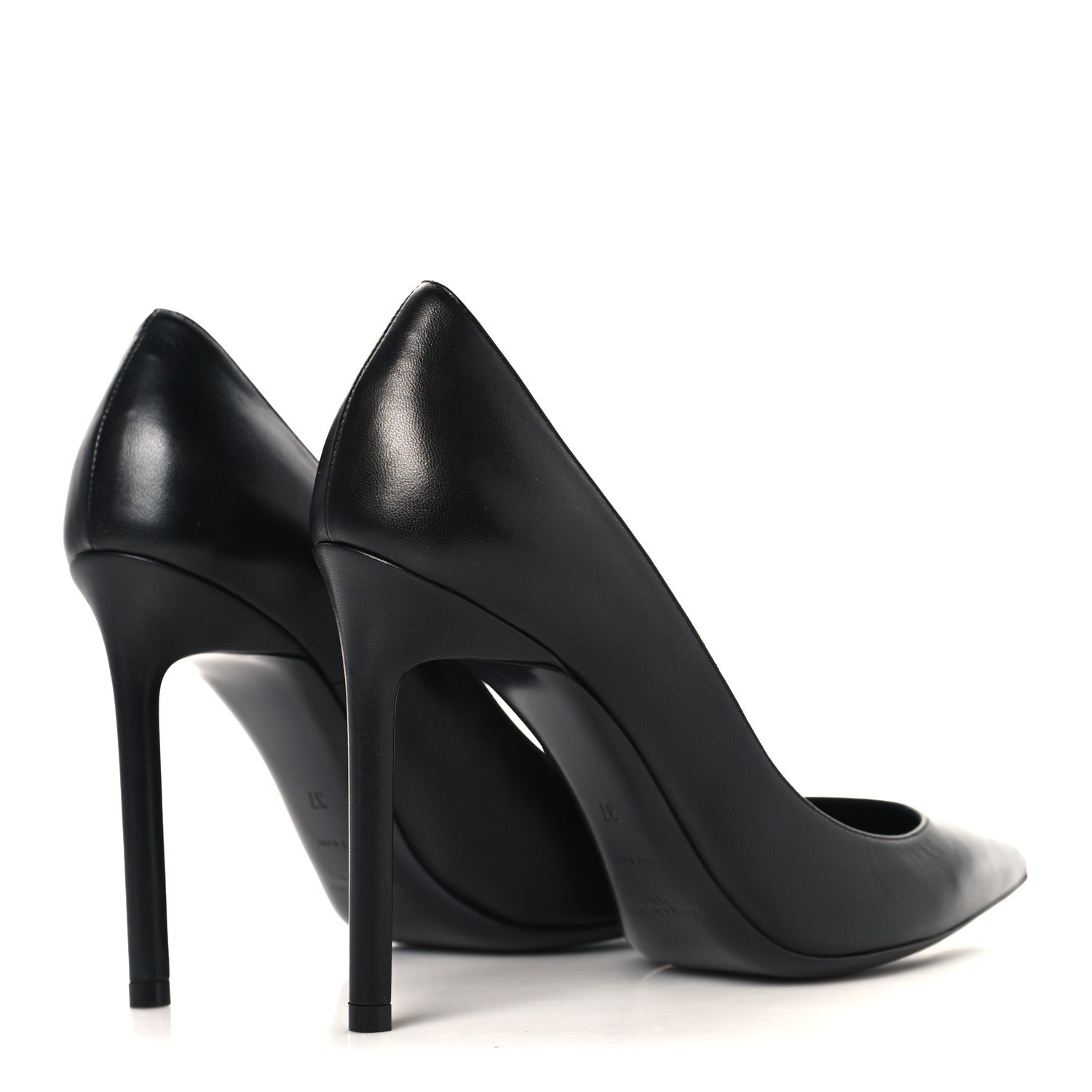 Saint Laurent Calfskin Zoe 105 Pumps 37 Black 5 of 9