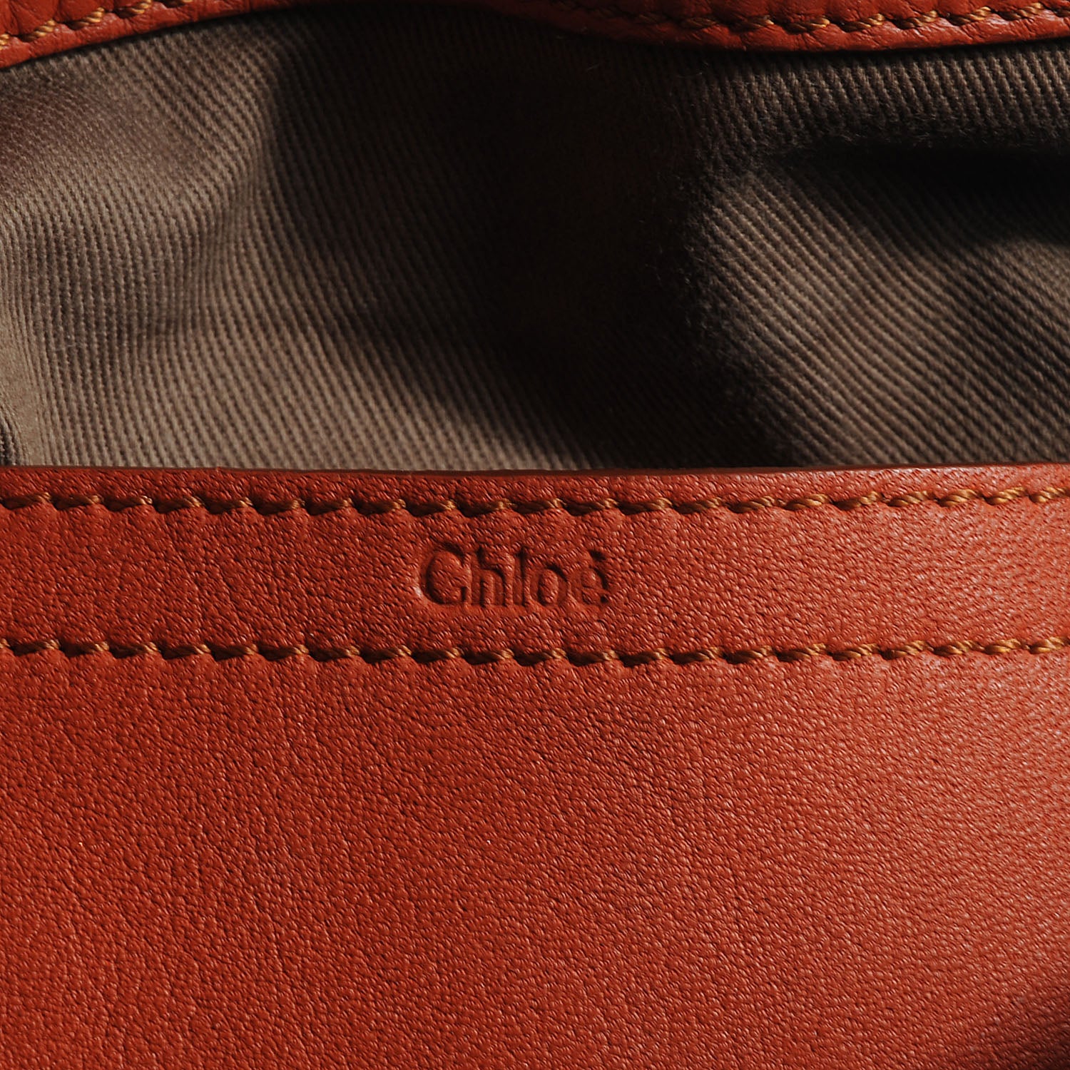 Chloe Calfskin Medium Marcie Round Crossbody Bag Whiskey 8 of 10