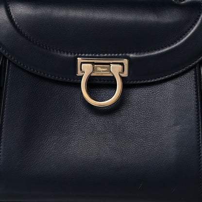 Salvatore Ferragamo Calfskin Sofia Rainbow Top Handle Bag Blue 9 of 9