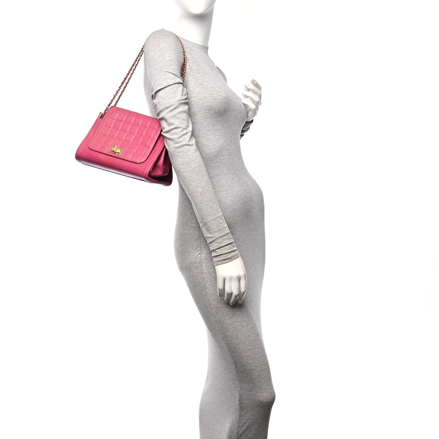 Chanel Lambskin Chocolate Bar Accordion Reissue Flap Pink 2 of 10