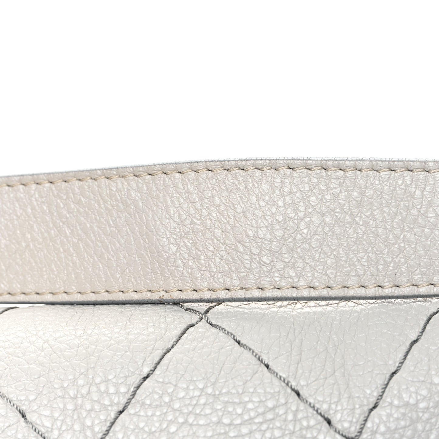 Glazed Calfskin XL On The Road Flap Light Grey