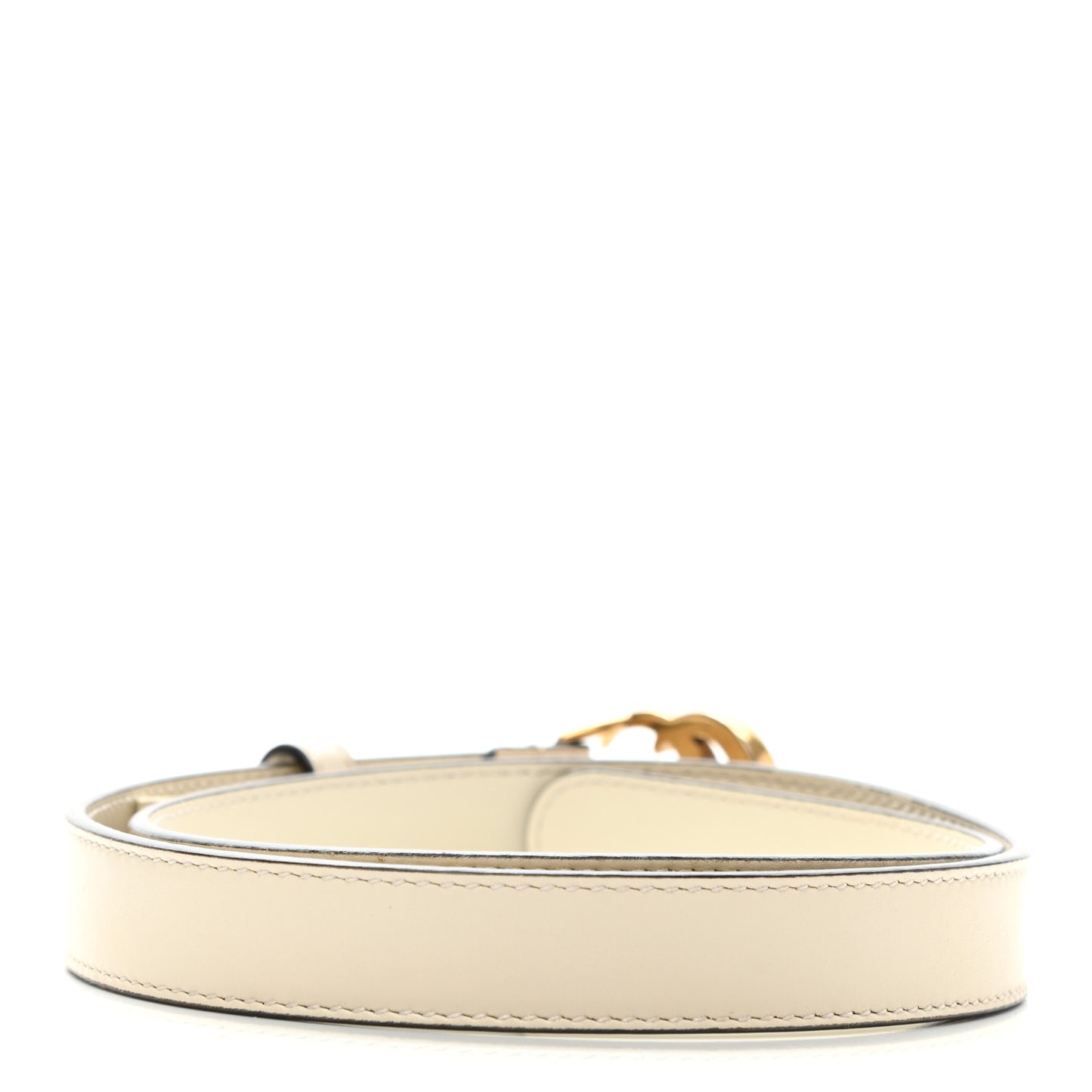 Calfskin Double G 20mm Belt 70 28 Mystic White