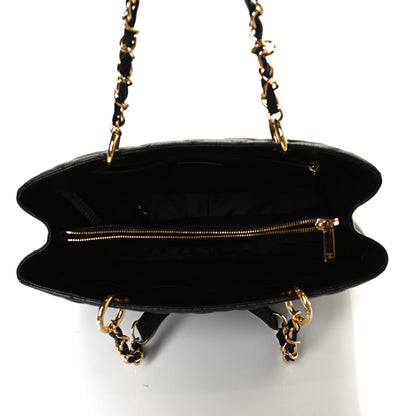Chanel Caviar Quilted Grand Shopping Tote GST Black 4 of 10