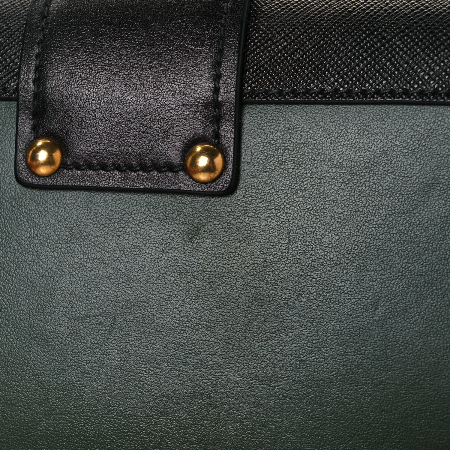 Prada City Calf Saffiano Cahier Bag Foresta Black 8 of 9