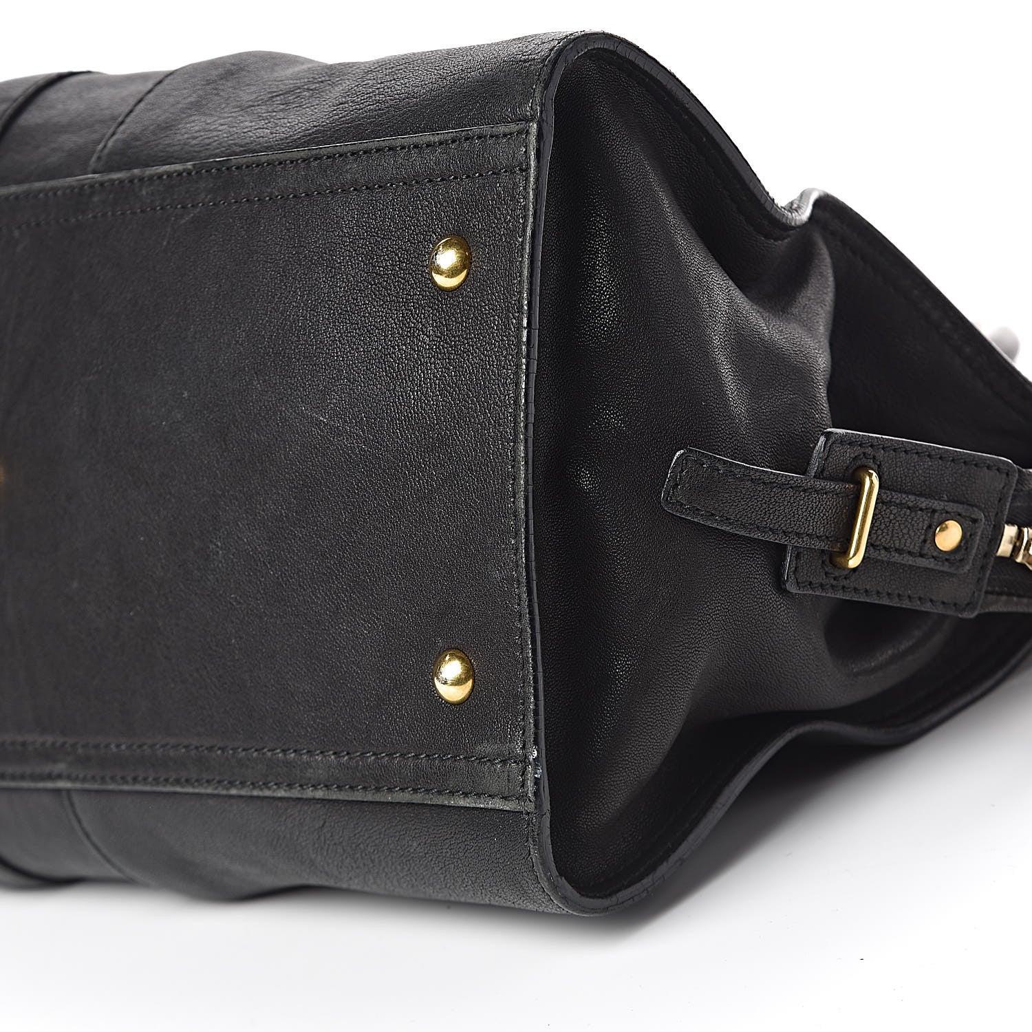 Saint Laurent Sheepskin Medium Cabas ChYc Black 12 of 16