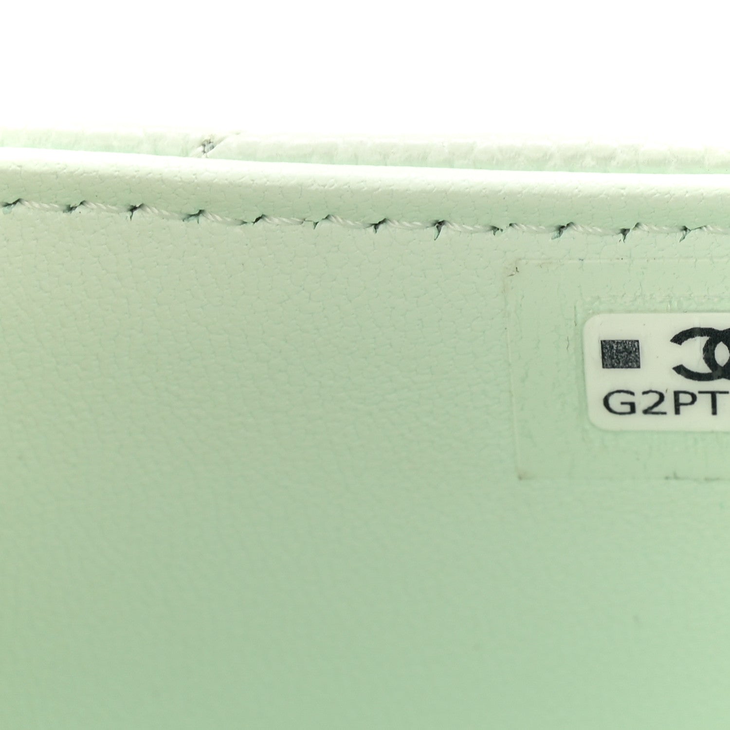 Chanel Caviar Quilted Retro Twist Top Handle Clutch Light Green 8 of 11