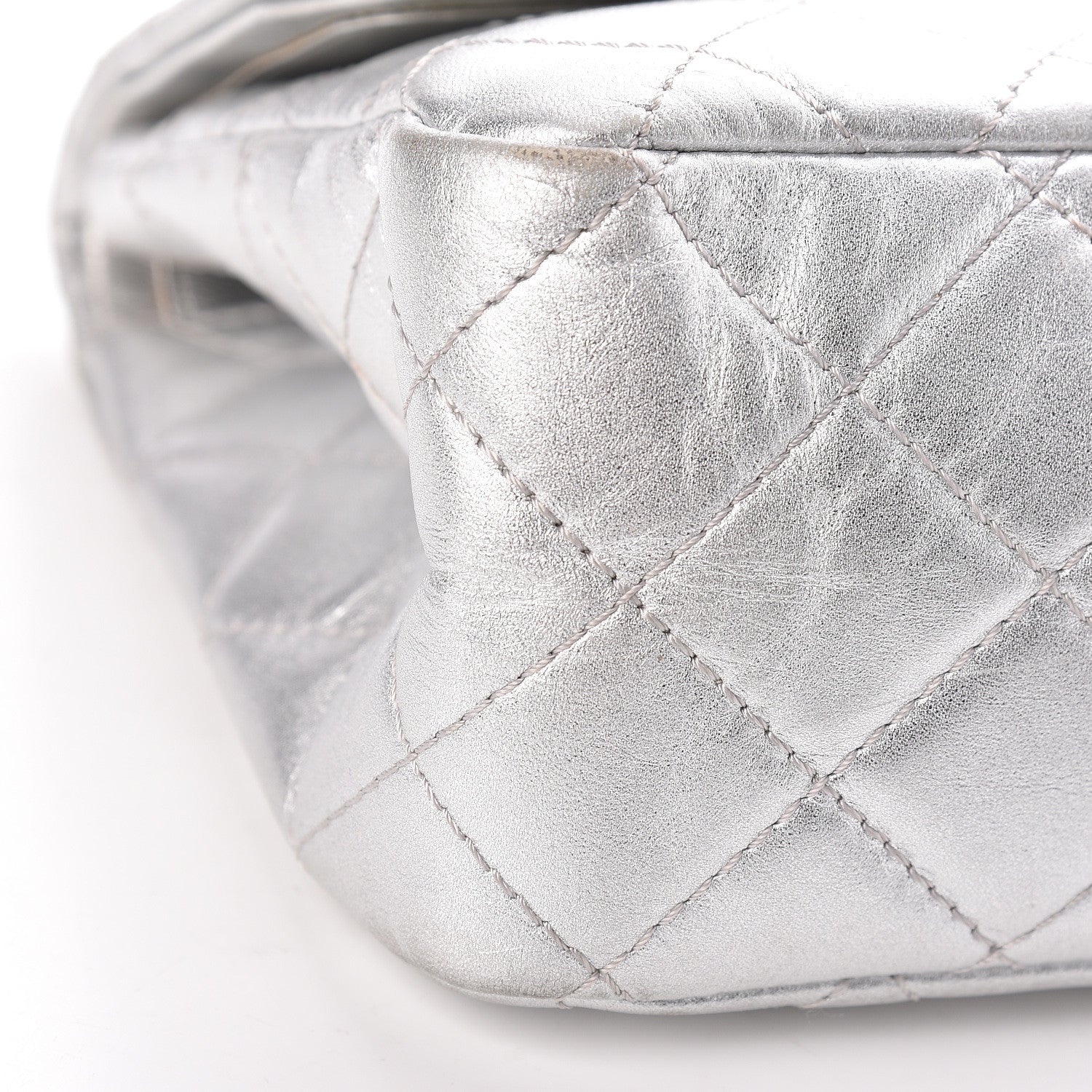 Chanel Metallic Lambskin Quilted 2.55 Reissue 227 Flap Silver 9 of 14