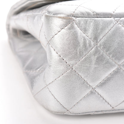Chanel Metallic Lambskin Quilted 2.55 Reissue 227 Flap Silver 9 of 14