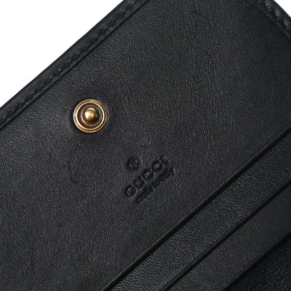 Gucci Calfskin Matelasse GG Marmont Card Case Black 5 of 8