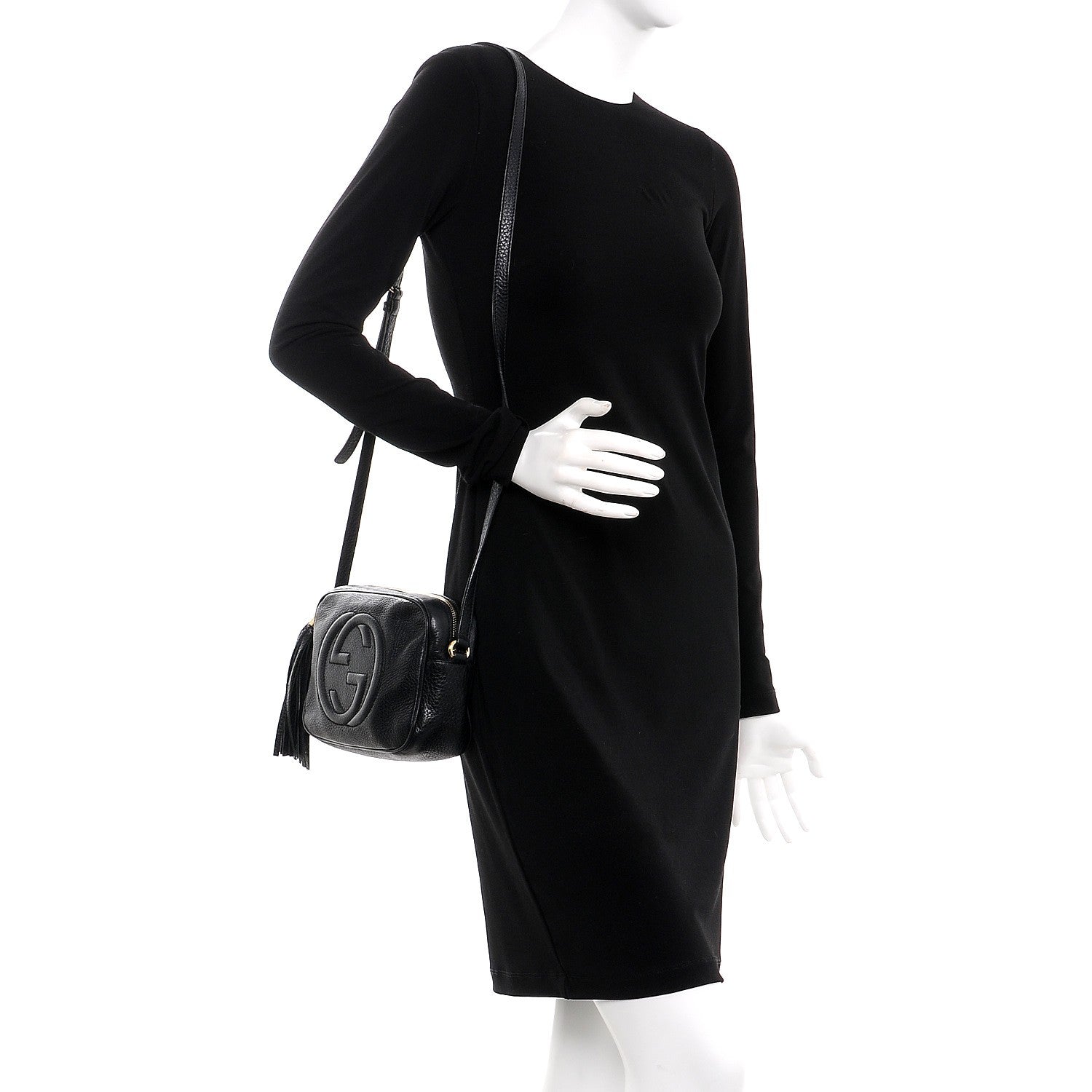 Gucci Pebbled Calfskin Small Soho Disco Bag Black 2 of 11