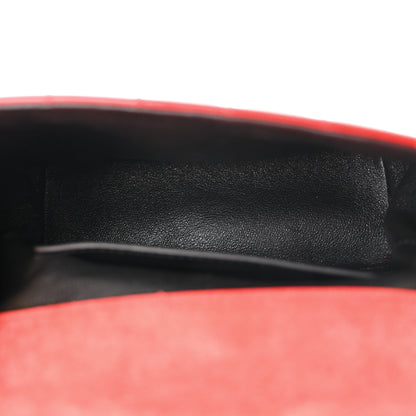 Saint Laurent Patent Matelasse Monogram Small Vicky Chain Bag Red 5 of 10