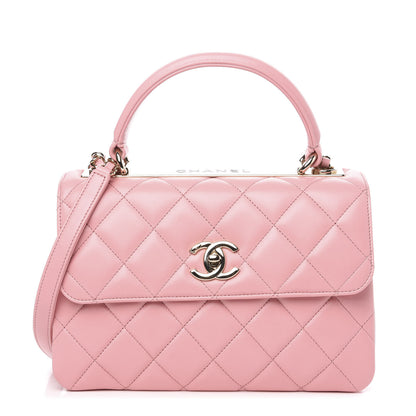 Chanel Lambskin Quilted Small Trendy CC Flap Dual Handle Bag Pink 1 of 14