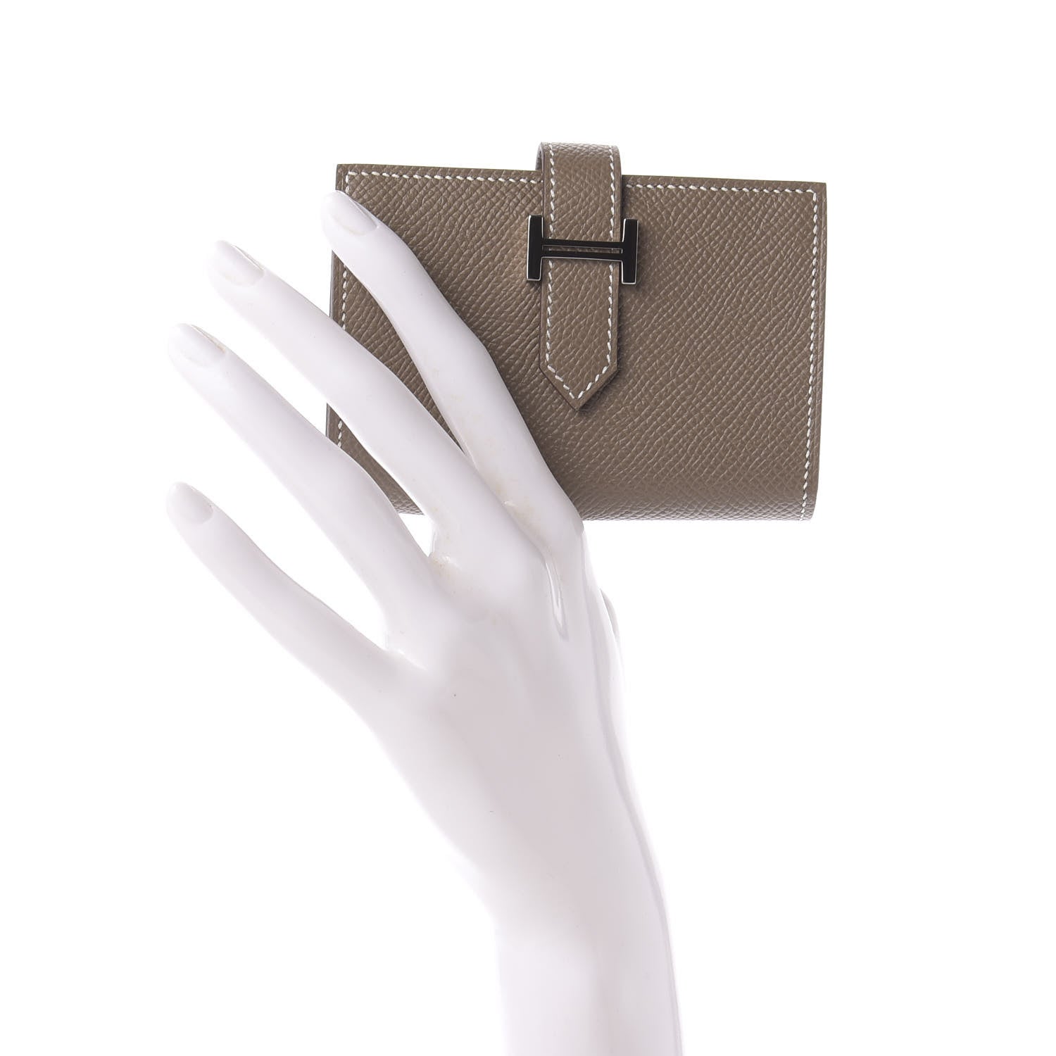 Hermes Epsom Mini Bearn Wallet Etoupe 2 of 8