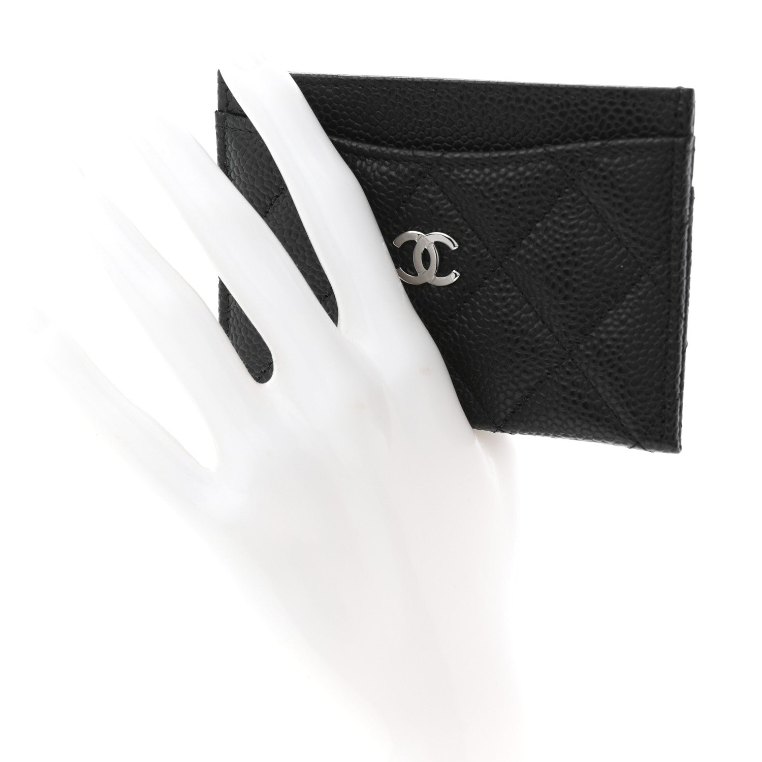 Chanel Caviar Quilted Card Holder Black 2 of 8
