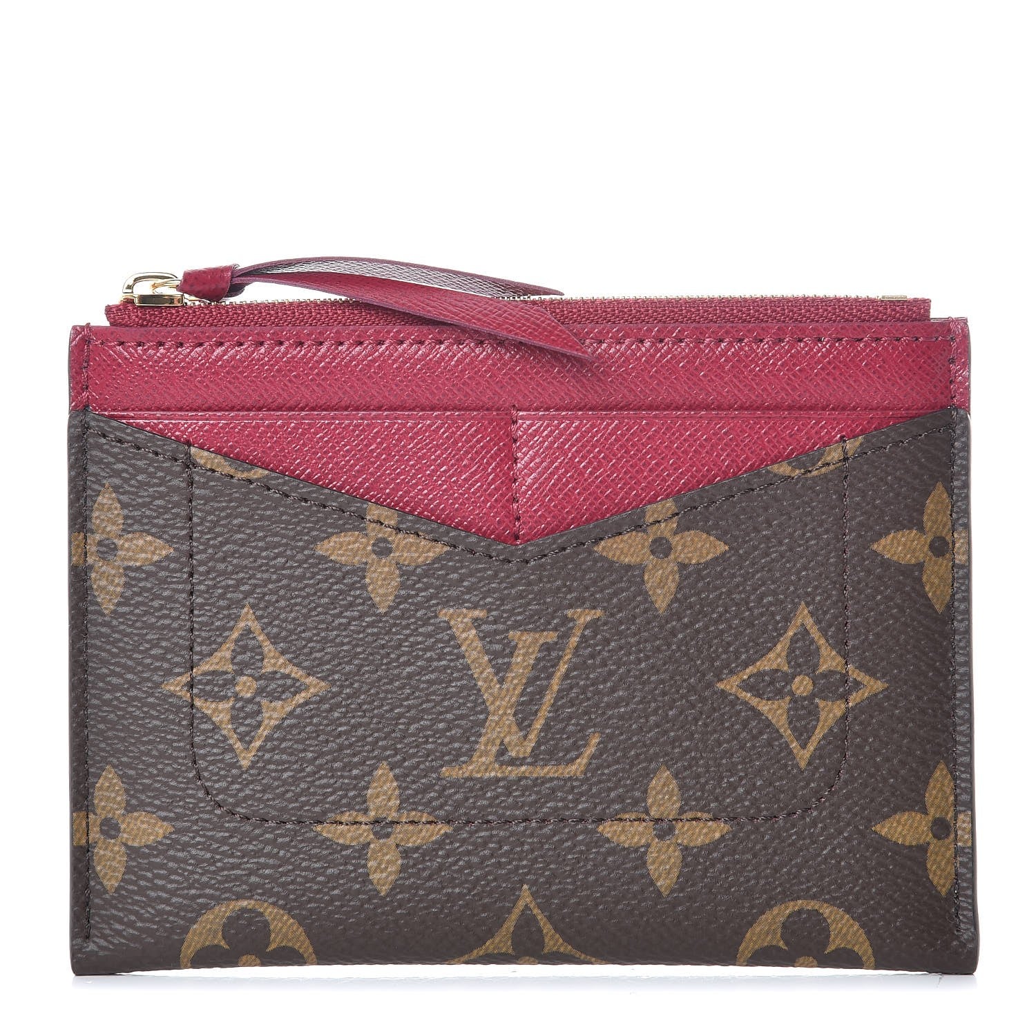 Louis Vuitton Monogram Zipped Card Holder Fuchsia 1 of 7