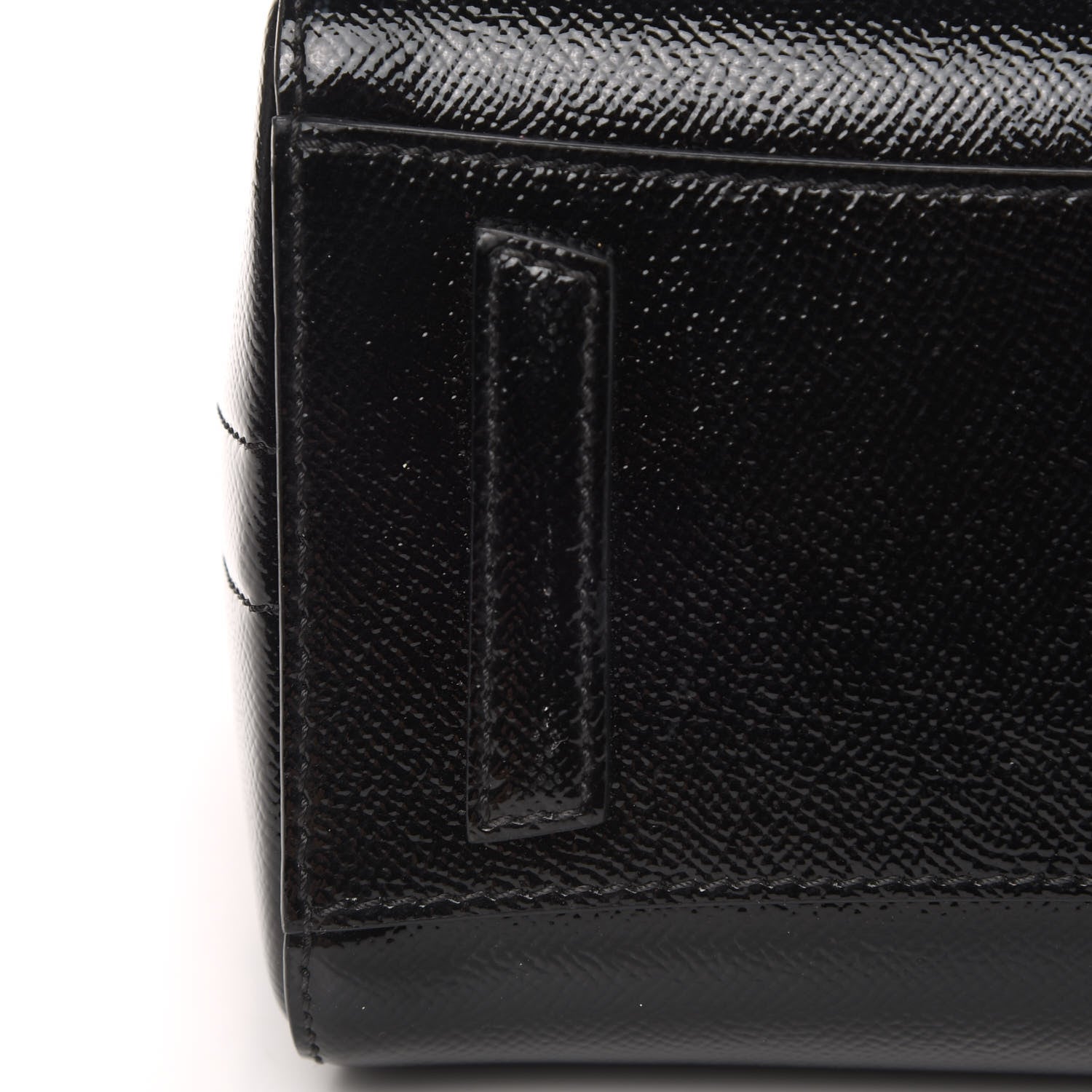 Givenchy Textured Patent Calfskin Mini Antigona Black 9 of 11