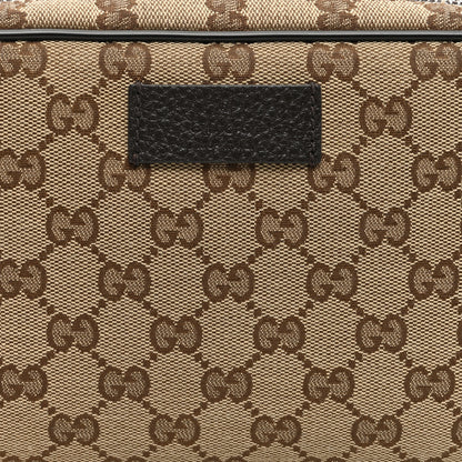 Gucci Monogram Dollar Calfskin Belt Bag Beige Ebony Testa di Moro Marrone Scuro 8 of 10
