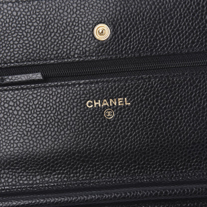 Chanel Caviar Quilted Wallet On Chain WOC Black 8 of 11