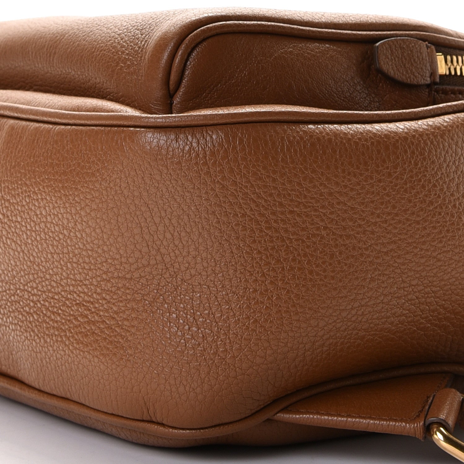 Prada Vitello Daino Zip Backpack Cuoio 4 of 6