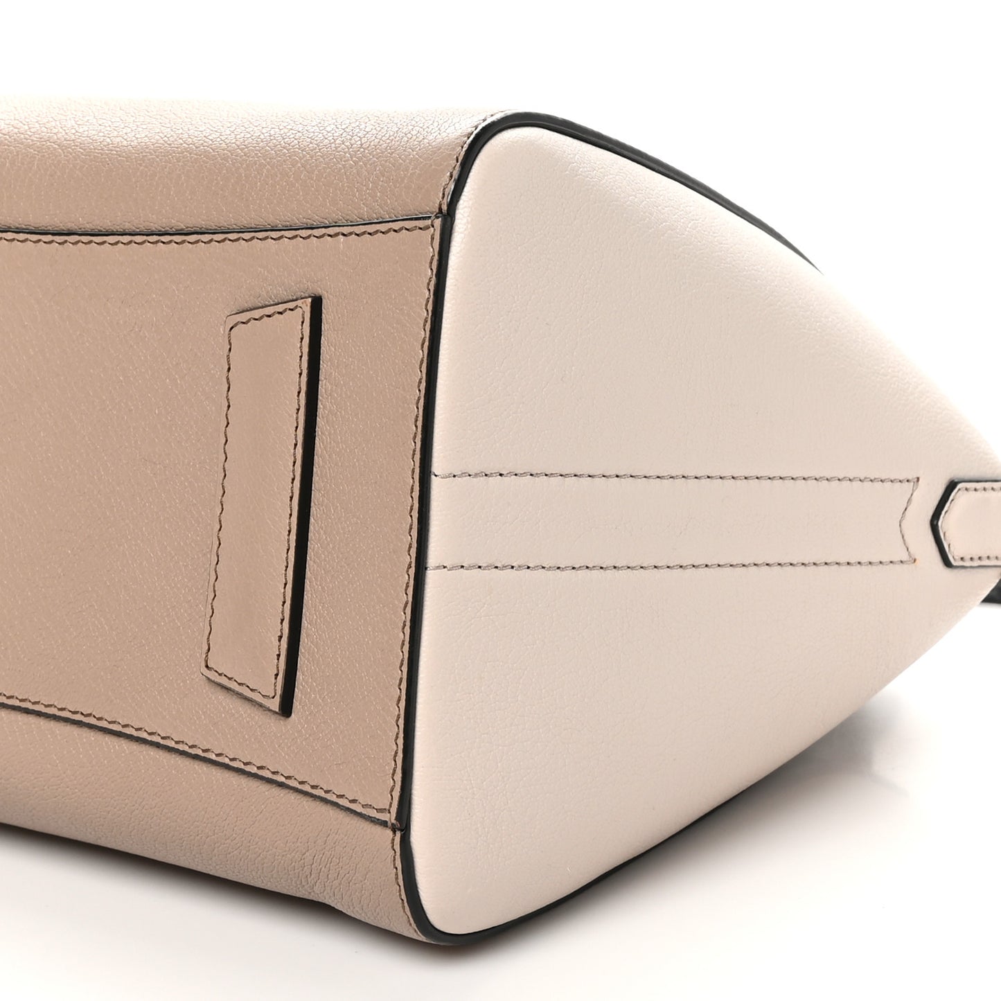 Sugar Goatskin Small Tri-Color Antigona Linen