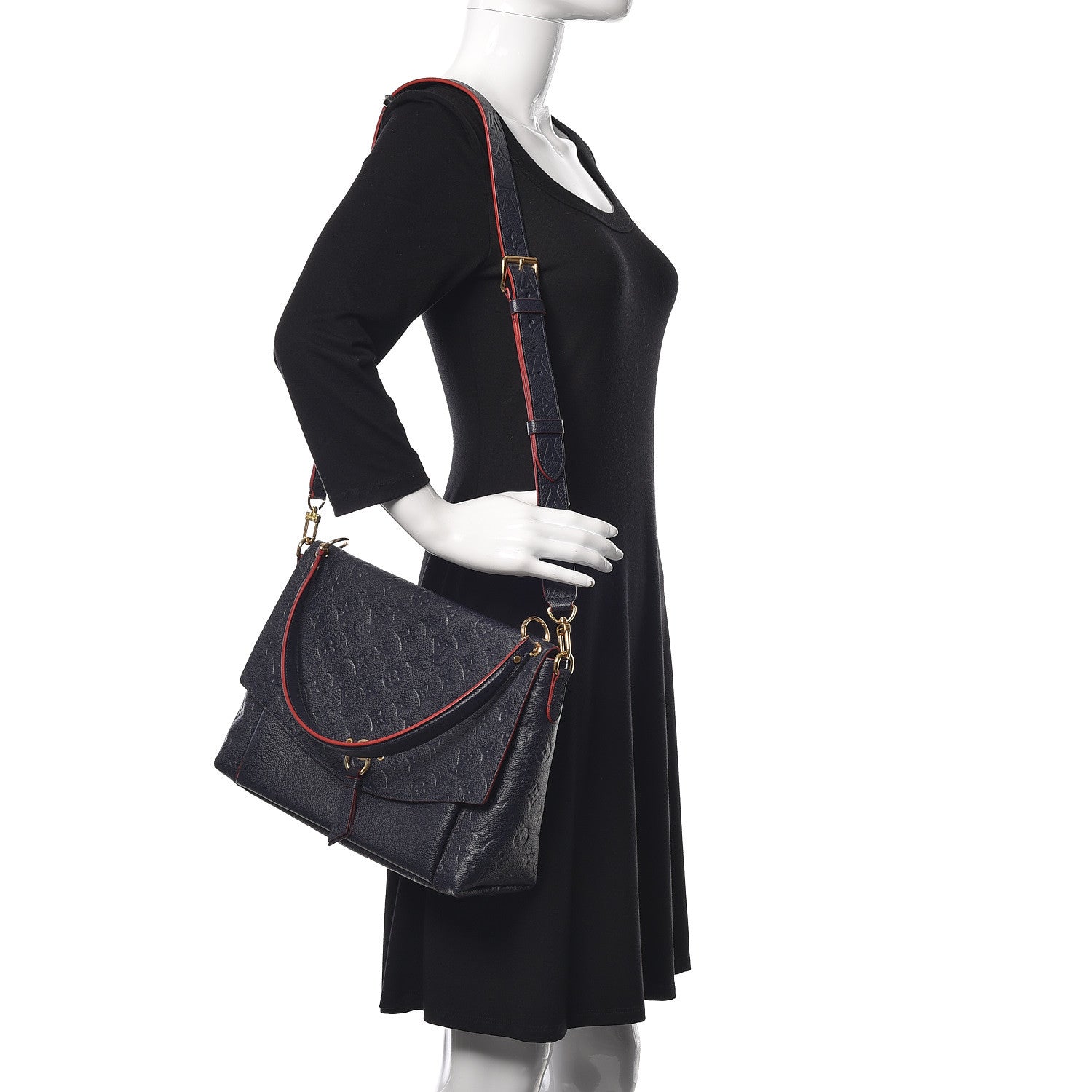 Louis Vuitton Empreinte Blanche MM Marine Rouge 3 of 10
