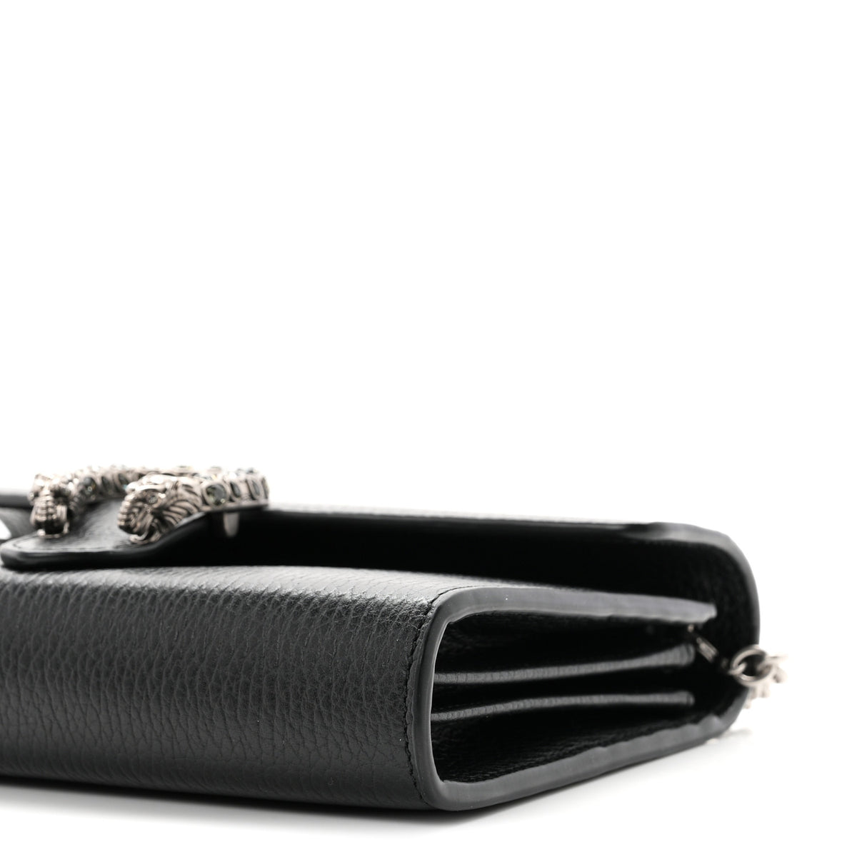 Gucci Calfskin Mini Dionysus Chain Wallet Black 10 of 11