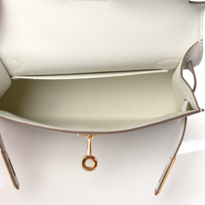 Hermes Chevre Mysore Mini Kelly Sellier 20 Mushroom 6 of 10