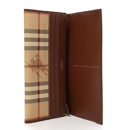 Burberry Haymarket Check Continental Wallet Brown 5 of 7