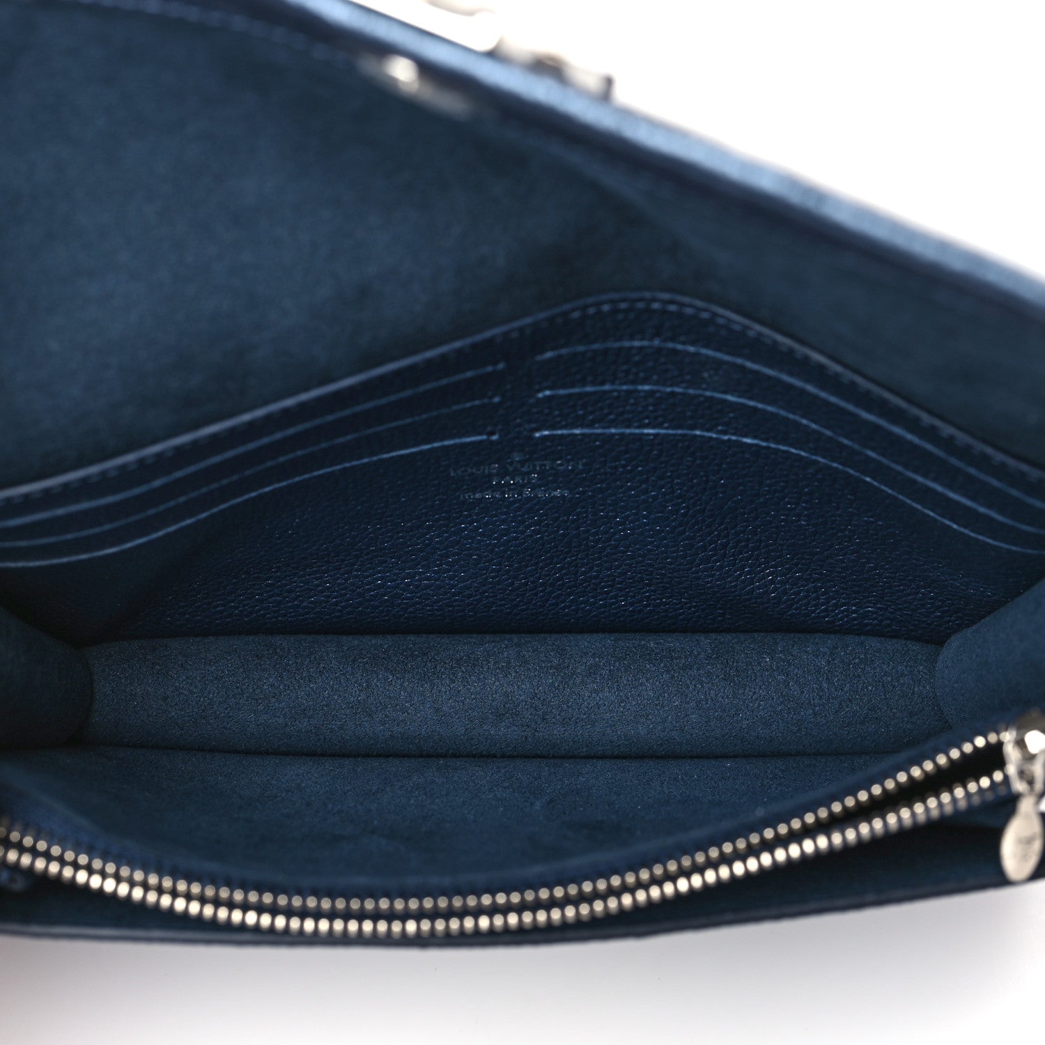 Louis Vuitton Metalli Empreinte Monogram Vavin Chain Wallet Navy Nacre 4 of 8