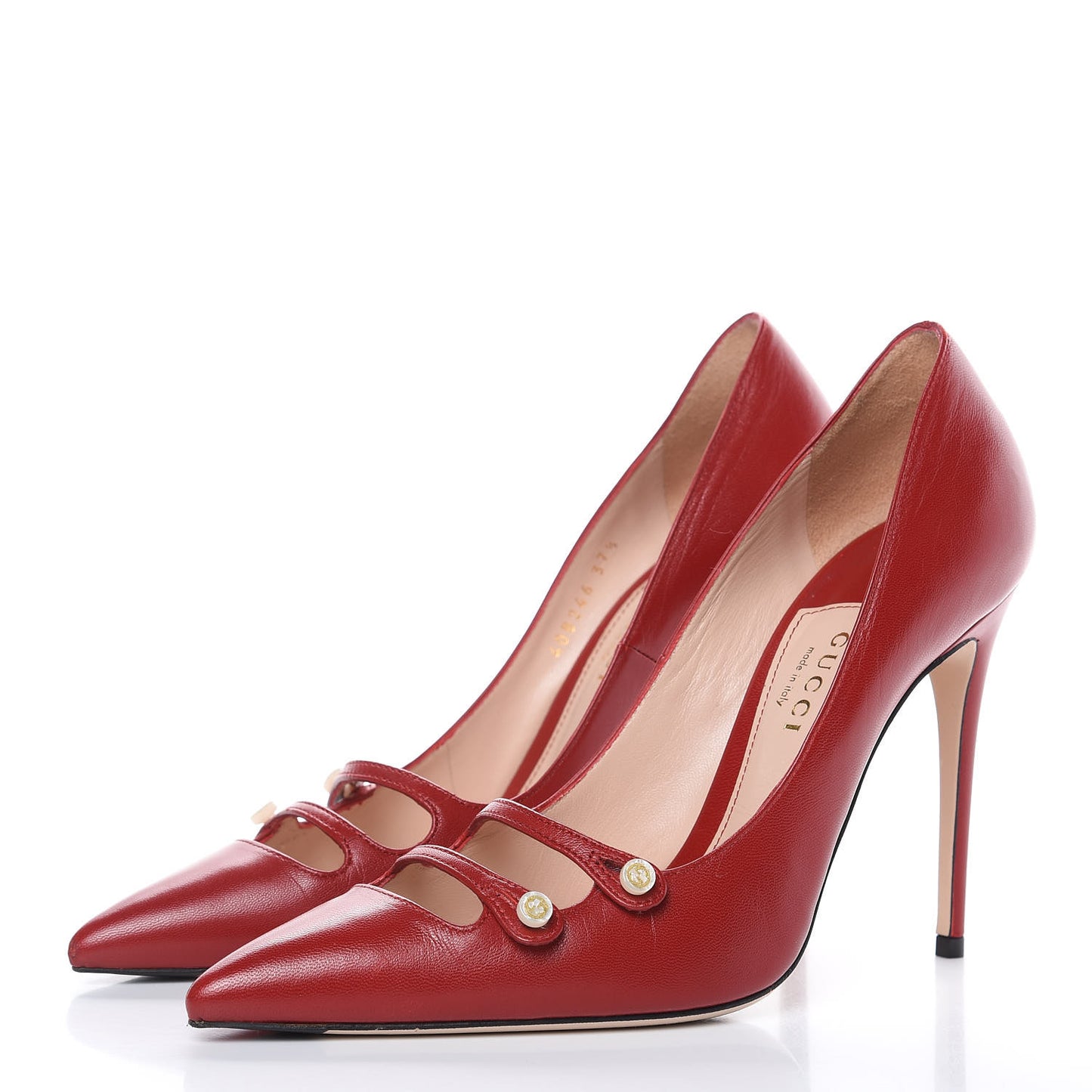 Malaga Kid Double Strap Pumps 37.5 Red