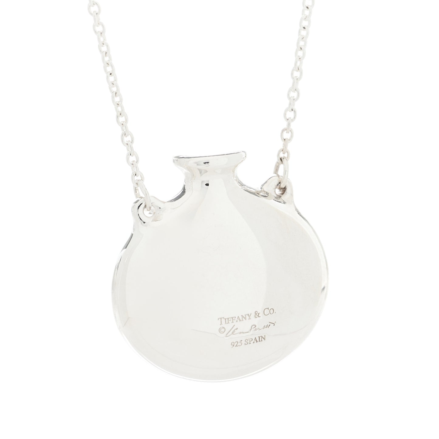 Sterling Silver Elsa Peretti Bottle Pendant Necklace