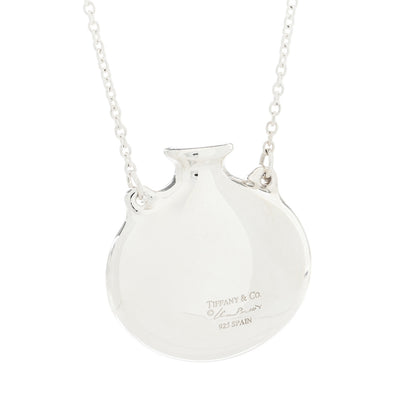 Tiffany Sterling Silver Elsa Peretti Bottle Pendant Necklace 3 of 5