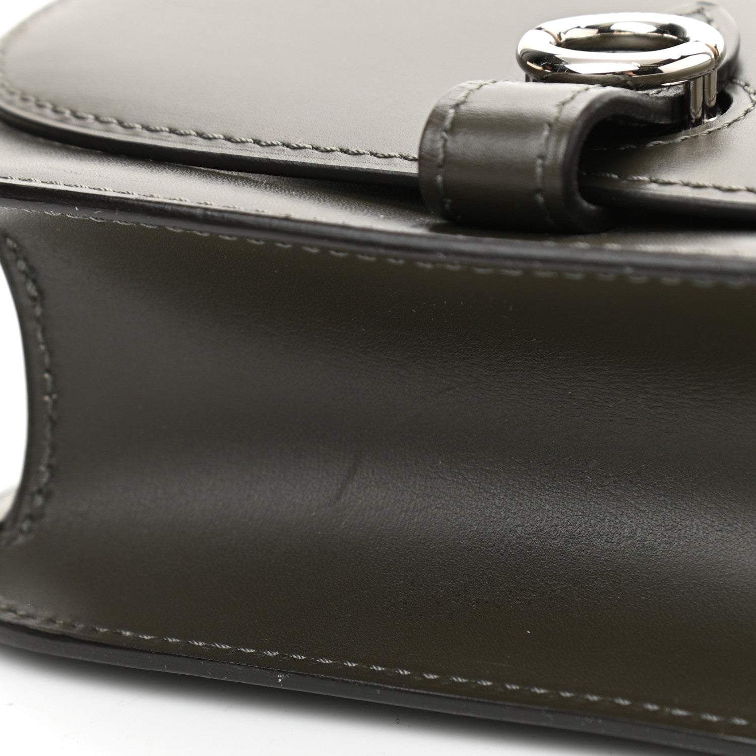 Moynat Box Calfskin Sac Mignon Kaki 12 of 12