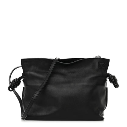 Loewe Calfskin Mini Flamenco Knot Clutch Black 1 of 13