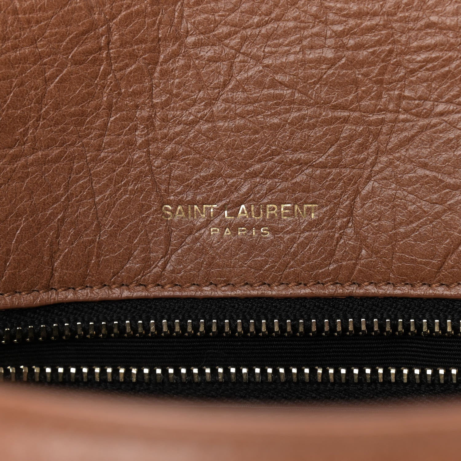 Saint Laurent Crinkled Calfskin Matelasse Monogram Medium Niki Chain Satchel Caramel 7 of 14