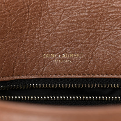 Saint Laurent Crinkled Calfskin Matelasse Monogram Medium Niki Chain Satchel Caramel 7 of 14