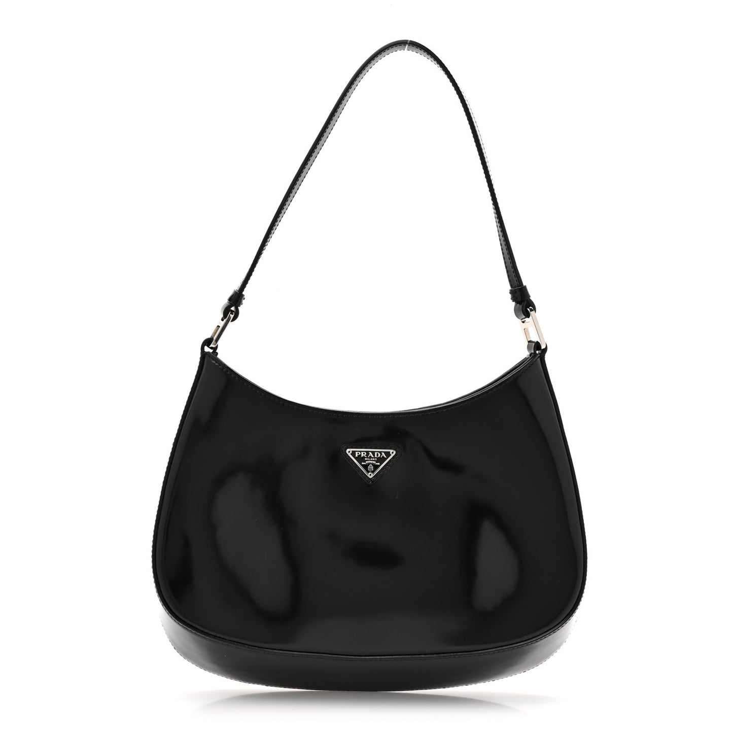 Spazzolato Cleo Shoulder Bag Black