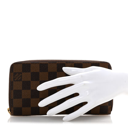 Louis Vuitton Damier Ebene Zippy Wallet 2 of 11