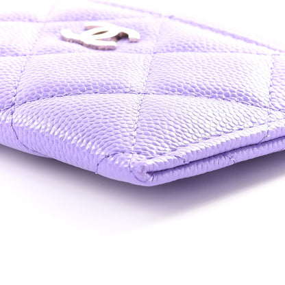 Chanel Caviar Quilted Card Holder Purple 6 of 12