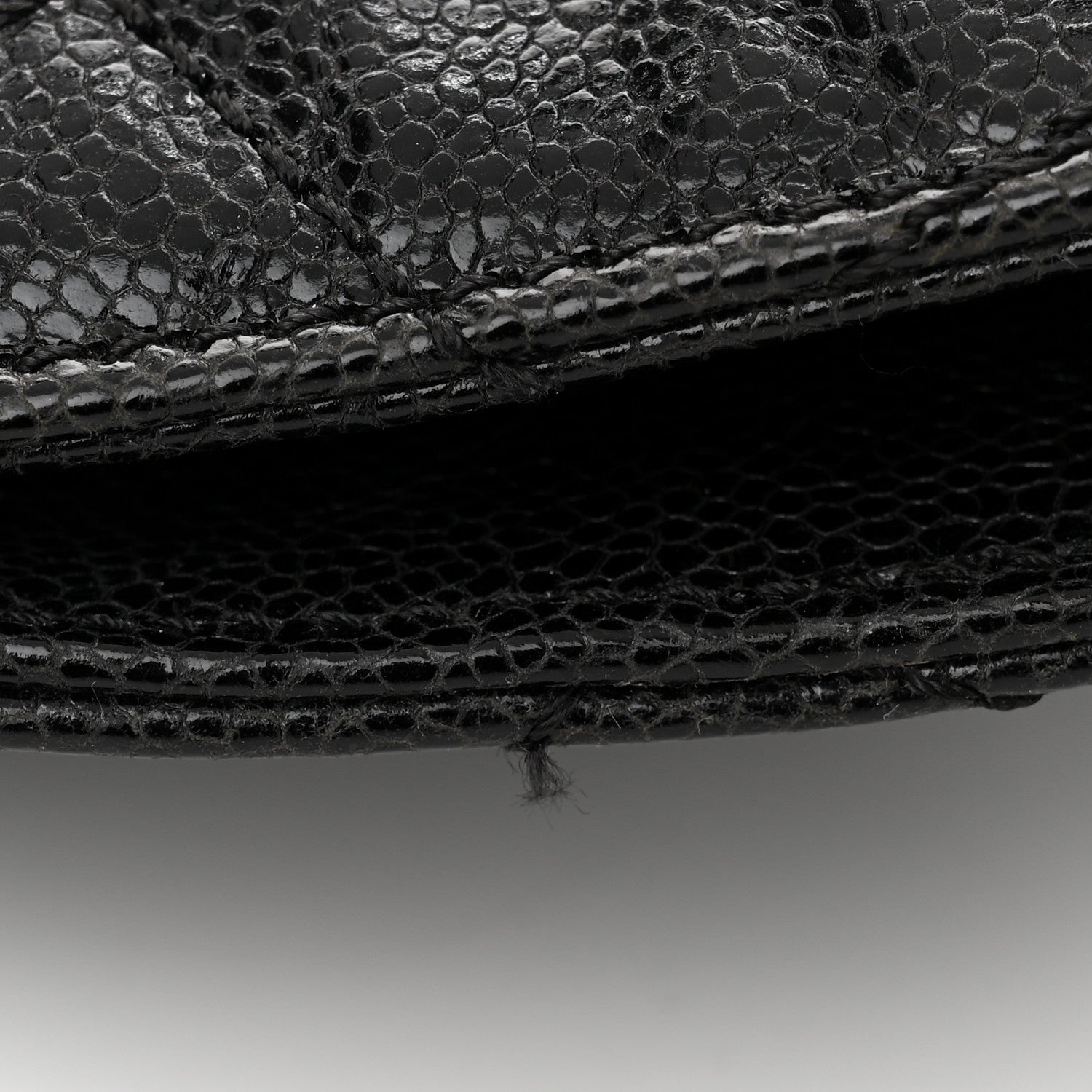 Chanel Distressed Glazed Caviar Quilted Large Elastic Tote Black 11 of 12