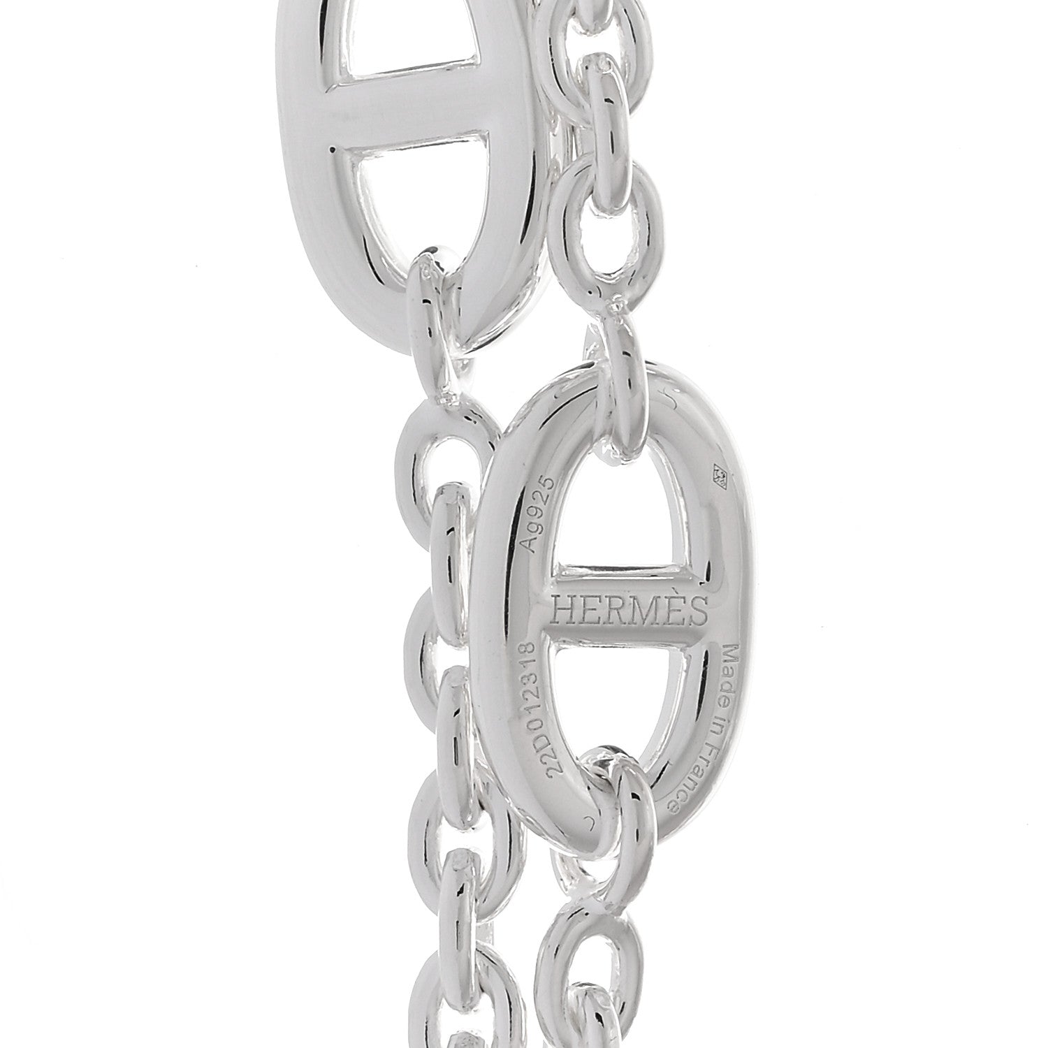 Hermes Sterling Silver Farandole Necklace 120 4 of 5