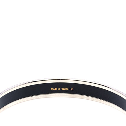 Hermes Enamel Printed Narrow Rubans de Cheval Bracelet 70 4 of 5