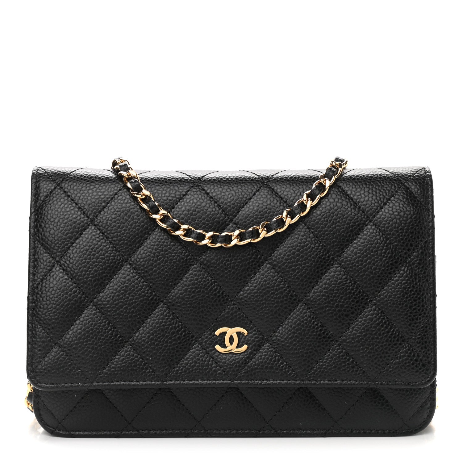 Chanel Caviar Quilted Wallet On Chain WOC Black 1 of 10