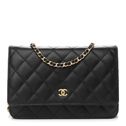 Chanel Caviar Quilted Wallet On Chain WOC Black 1 of 10