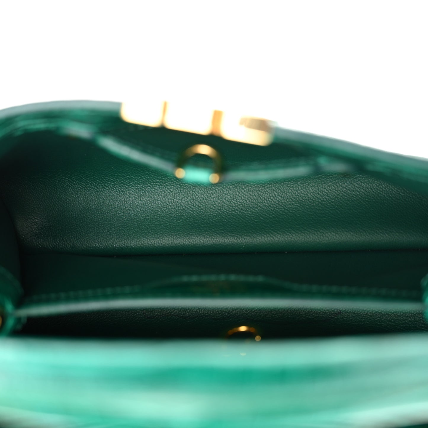 Alligator Capucines BB Emeraude